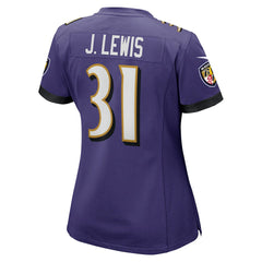 NFL Baltimore Ravens Jamal Lewis Women's Game Retired Player Jersey