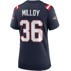 NFL New England Patriots Lawyer Milloy Women's Game Retired Player Jersey