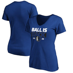 Dallas Mavericks Women's Ball Is Back V-Neck T-Shirt sale - Royal on sale