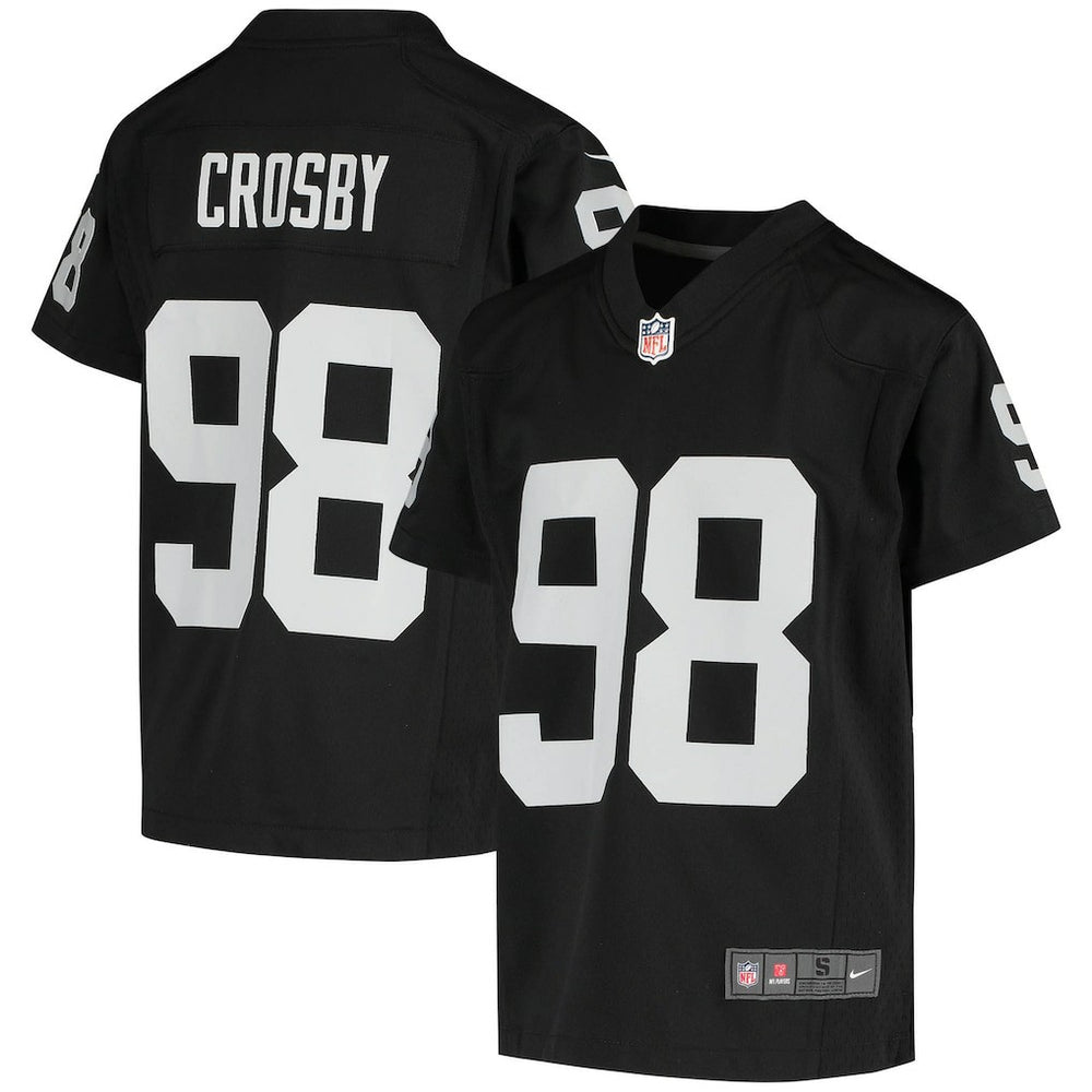 NFL Las Vegas Raiders Maxx Crosby Youth Game Jersey