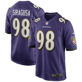 NFL Baltimore Ravens Tony Siragusa Game Retired Player Jersey
