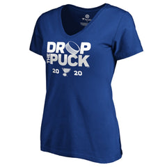 St. Louis Blues Women's Drop the Puck V-Neck T-Shirt