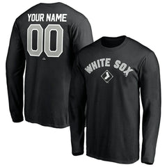 Chicago White Sox Personalized Winning Streak Name & Number Long Sleeve T-Shirt - Black