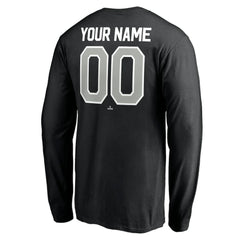 Chicago White Sox Personalized Winning Streak Name & Number Long Sleeve T-Shirt - Black