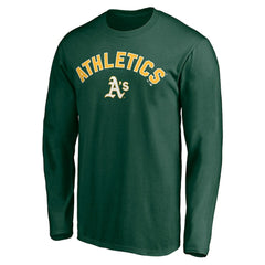 Athletics Personalized Winning Streak Name & Number Long Sleeve T-Shirt - Green