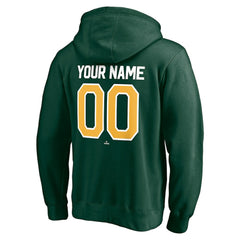 Athletics Personalized Winning Streak Name & Number Pullover Hoodie - Green