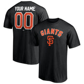 San Francisco Giants Personalized Team Winning Streak Name & Number T-Shirt - Black