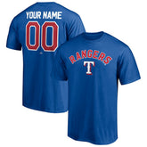 Texas Rangers Personalized Team Winning Streak Name & Number T-Shirt - Royal