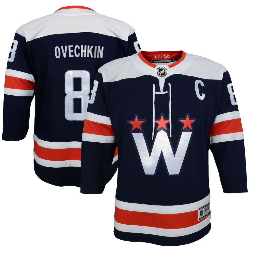 Alexander Ovechkin Washington Capitals Youth 2020/21 Alternate Premier Player Jersey