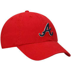 Atlanta Braves Clean Up Adjustable Hat - Red | 47 brand