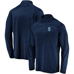 Seattle Kraken Fanatics Primary Logo Quarter-Zip Pullover Fleece Jacket