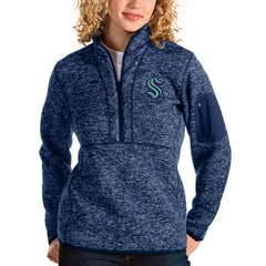 Seattle Kraken Antigua Women's Fortune Half-Zip Sweatshirt