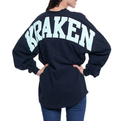 Seattle Kraken Fanatics Women's Lace Up Long Sleeve Spirit Top
