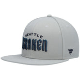 Seattle Kraken Fanatics Wordmark Logo Snapback Hat