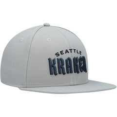 Seattle Kraken Fanatics Wordmark Logo Snapback Hat