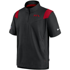 NFL Atlanta Falcons Sideline Coaches Short Sleeve Quarter-Zip Jacket