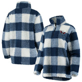 Washington Capitals G-III 4Her by Carl Banks Women's Plaid Sherpa Quarter-Zip Jacket