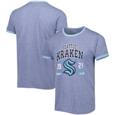 Seattle Kraken Fanatics Buzzer Beater Tri-Blend Ringer T-Shirt