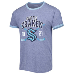 Seattle Kraken Fanatics Buzzer Beater Tri-Blend Ringer T-Shirt