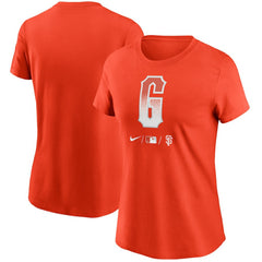 San Francisco Giants Women's City Connect Wordmark T-Shirt - Orange | Nike