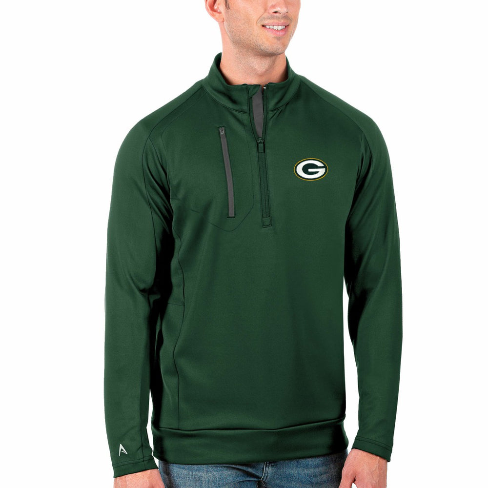 NFL Green Bay Packers Antigua Generation Quarter-Zip Pullover Jacket