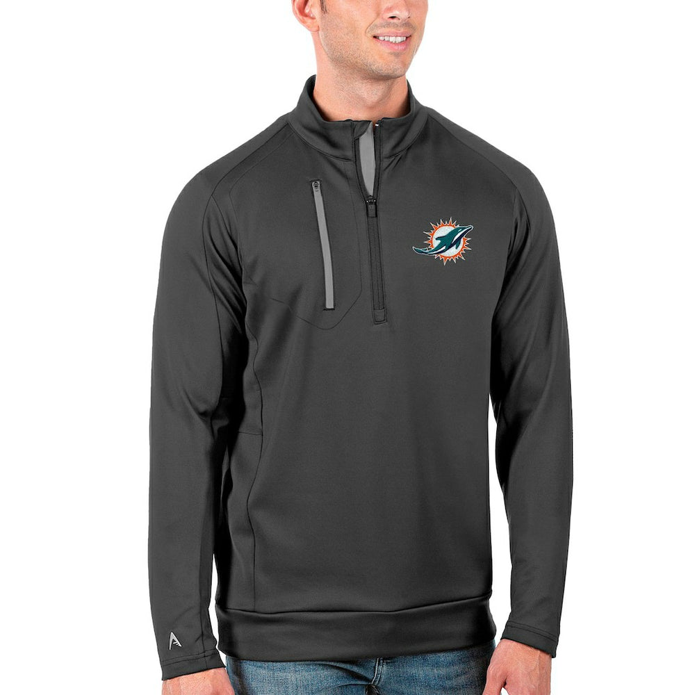 NFL Miami Dolphins Antigua Generation Quarter-Zip Pullover Jacket