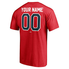 Boston Red Sox Cooperstown Winning Streak Personalized Name & Number T-Shirt - Red