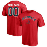 St. Louis Cardinals Cooperstown Winning Streak Personalized Name & Number T-Shirt - Red