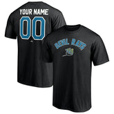 Tampa Bay Rays Cooperstown Winning Streak Personalized Name & Number T-Shirt - Black