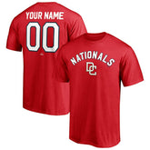 Washington Nationals Cooperstown Winning Streak Personalized Name & Number T-Shirt - Red