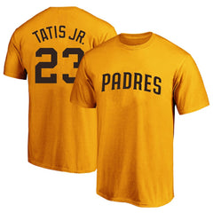 Fernando Tatis Jr. San Diego Padres Big & Tall Name & Number T-Shirt - Gold