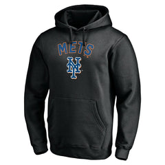 New York Mets Cooperstown Winning Streak Alternate Personalized Name & Number Pullover Hoodie - Black