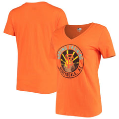 San Francisco Giants Women's Spring Training Circle V-Neck T-Shirt - Orange | New Era