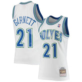 Kevin Garnett Minnesota Timberwolves 1995/96 Hardwood Classics Swingman Jersey - White | Mitchell & Ness outlet