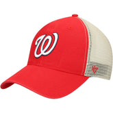 Washington Nationals Flagship Washed MVP Trucker Snapback Hat - Red/Natural | 47 brand