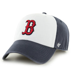 Boston Red Sox Freshman Clean Up Adjustable Hat - Navy/White | 47 brand