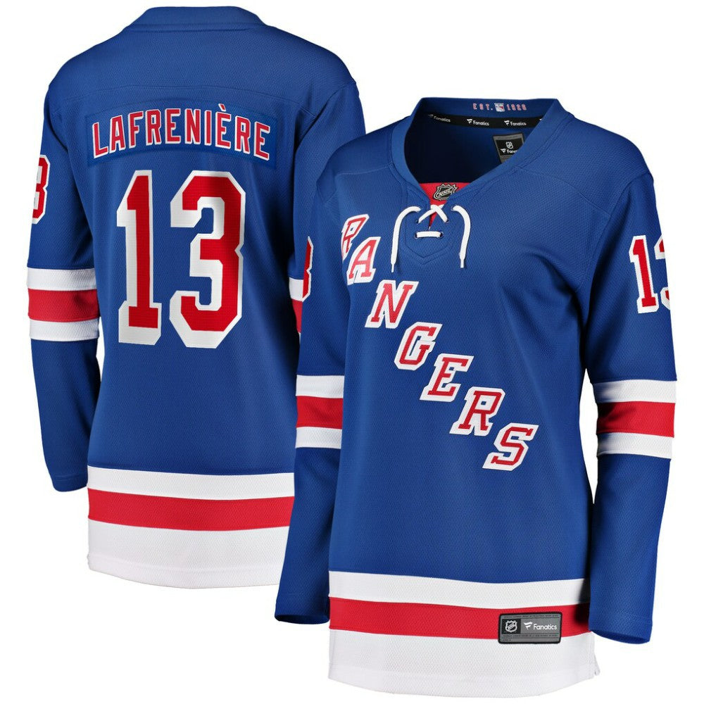 Alexis Lafrenière New York Rangers Fanatics Women's Breakaway Player Jersey