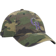 Colorado Rockies Team Clean Up Adjustable Hat - Camo | 47 brand