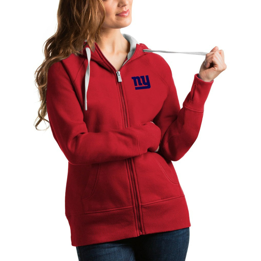 NFL New York Giants Antigua Women's Victory Full-Zip Hoodie