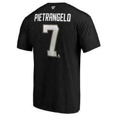 Alex Pietrangelo Vegas Golden Knights Fanatics Authentic Stack Name & Number T-Shirt