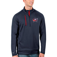 Columbus Blue Jackets Antigua Generation Quarter-Zip Pullover Jacket
