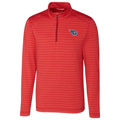 NFL Tennessee Titans Cutter & Buck Holman Stripe Quarter-Zip Pullover Jacket
