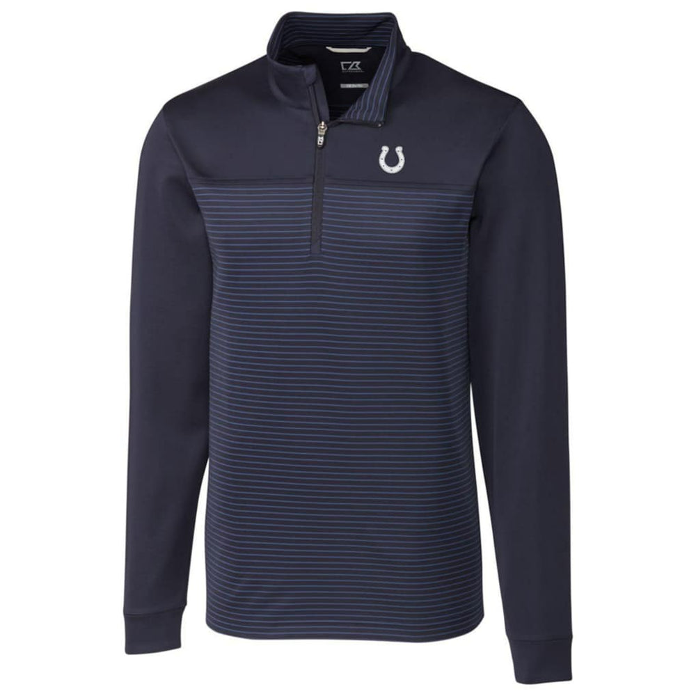 NFL Indianapolis Colts Cutter & Buck Traverse Stripe Quarter-Zip Pullover Jacket