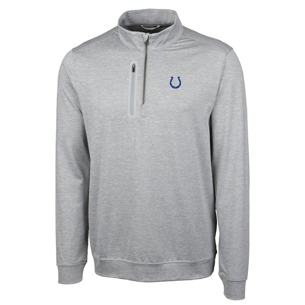 NFL Indianapolis Colts Cutter & Buck Big & Tall Stealth Quarter-Zip Pullover Jacket