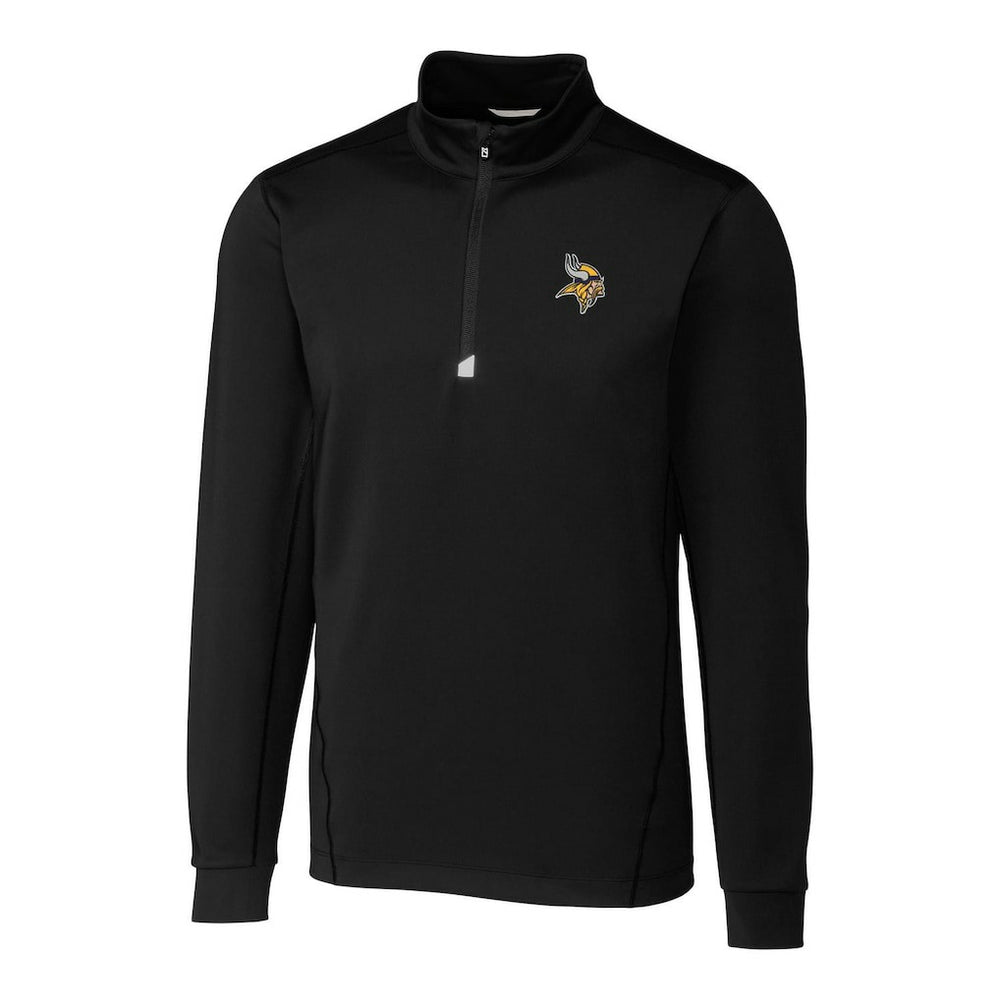 NFL Minnesota Vikings Cutter & Buck Big & Tall Traverse Quarter-Zip Pullover Jacket