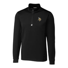 NFL Minnesota Vikings Cutter & Buck Big & Tall Traverse Quarter-Zip Pullover Jacket