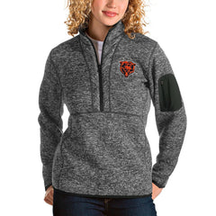 NFL Chicago Bears Antigua Women's Bear Head Fortune Half-Zip Pullover Jacket