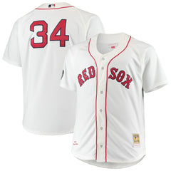 David Ortiz Boston Red Sox Big & Tall Home Authentic Player Jersey - White | Mitchell & Ness