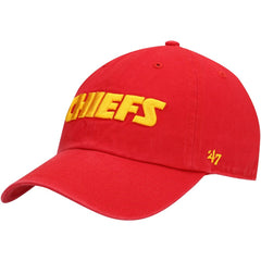 NFL Kansas City Chiefs '47 Clean Up Script Adjustable Hat