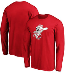 Cincinnati Reds Cooperstown Collection Huntington Logo Long Sleeve T-Shirt - Red